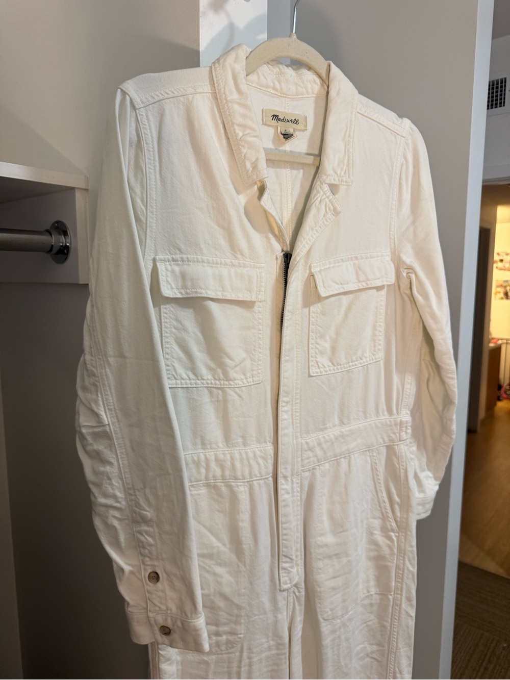 Madewell Women's White Utility Jumpsuit